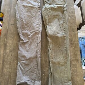 Wrangler Men's Gray and Olive Pants